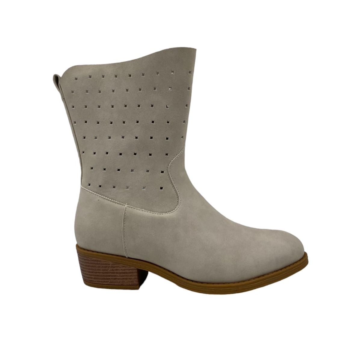 HERIEL - Bota Blanca Taco Mujer