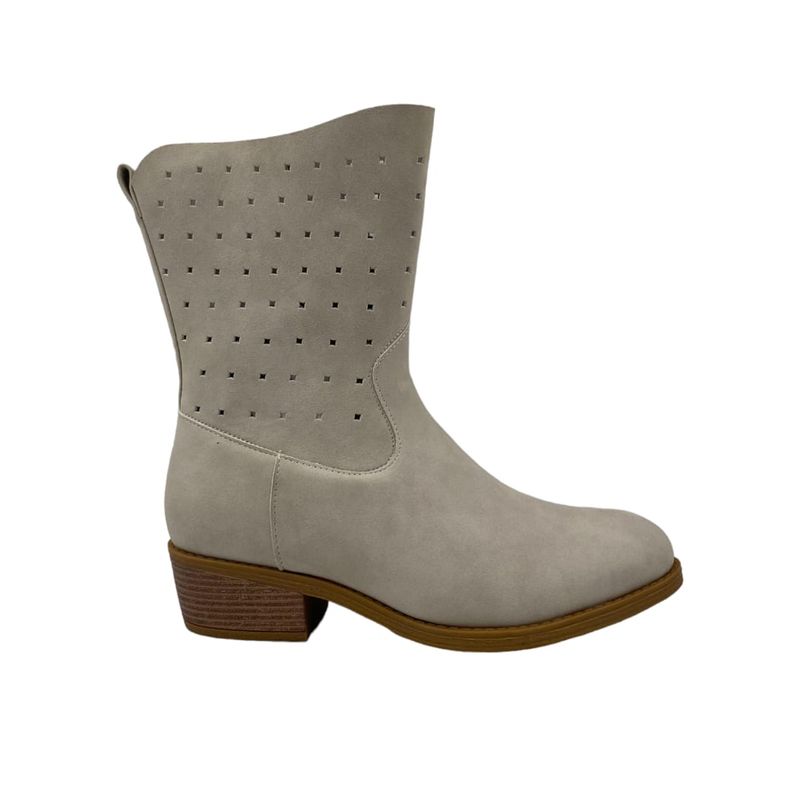 HERIEL - Bota Blanca Taco Mujer
