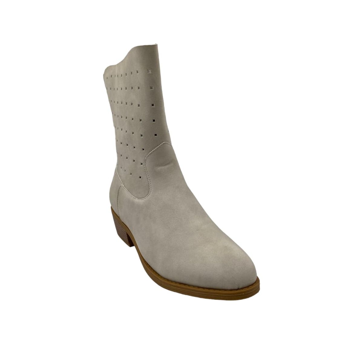 HERIEL - Bota Blanca Taco Mujer