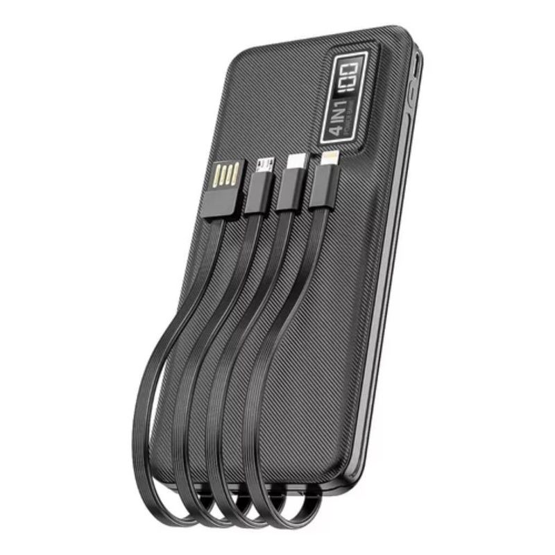 GENERICO - Bateria Portatil 10000 mah Compatible iPhone Micro Tipo C