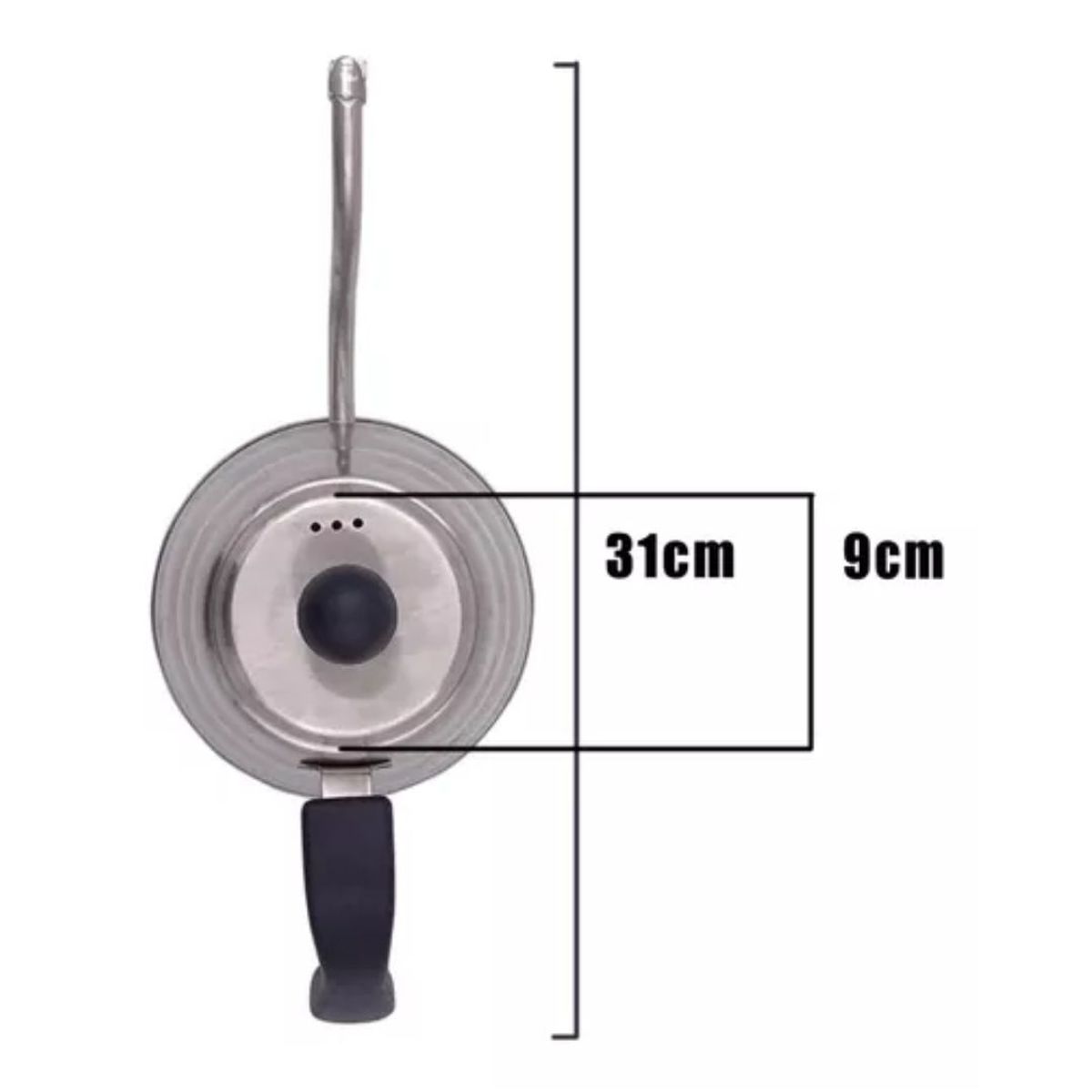 GENERICO - Tetera Cuello Cisne De Acero Inoxidable Con Capacidad De 1.2 Litros