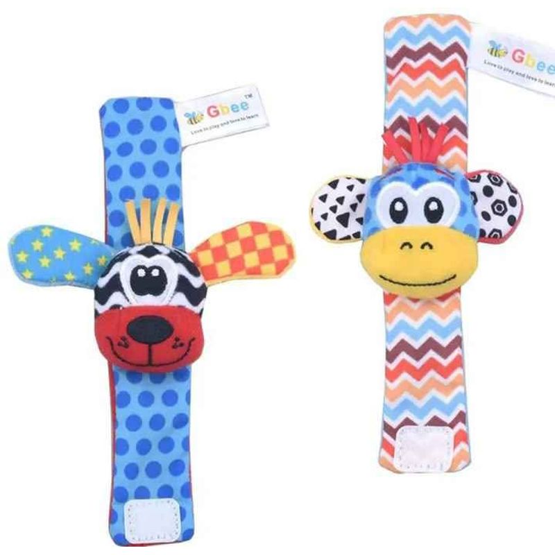GENERICO - Pack 2unds muñequera pulsera sensorial para bebe