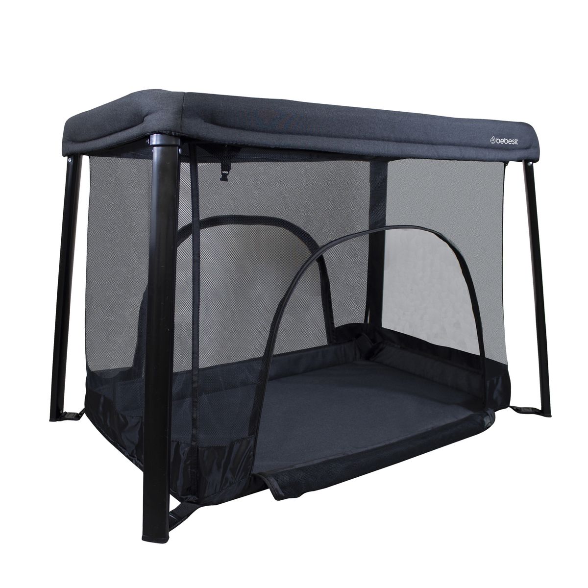 BEBESIT - Cuna Corral 3 en 1 Eclipse Safe & Sleep Negro Bebesit