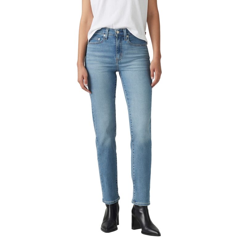LEVIS - Jeans Mujer 724 High Rise Straight Celeste Levis