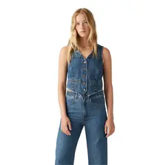 LEVIS - Chaqueta Mujer Braided Vest Azul