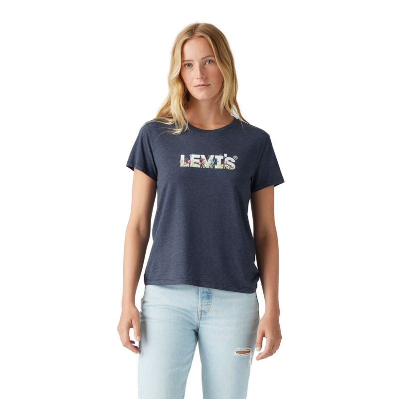 LEVIS - Polera Mujer The Perfect Tee Azul Levis_.