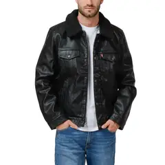LEVIS - Chaqueta Hombre Trucker Removable Sherpa Negro
