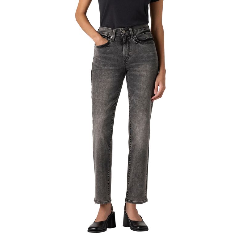 LEVIS - Jeans Mujer 724 High Rise Straight Gris Levis