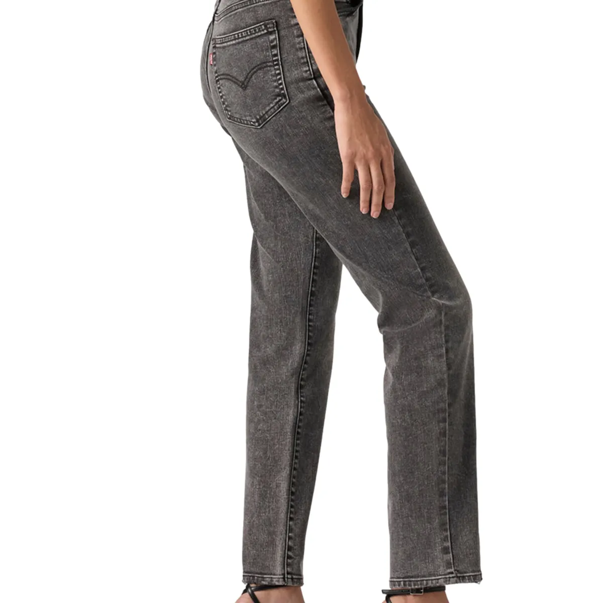 LEVIS - Jeans Mujer 724 High Rise Straight Gris Levis
