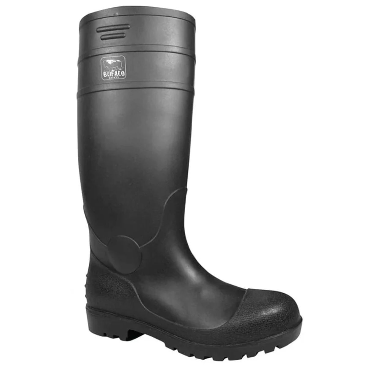 Bota de agua negra punta fierro M-101 Bufalo, marca BUFALO - Foto Principal