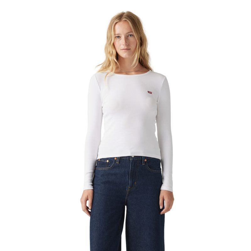 LEVIS - Polera Mujer Hayes Ls Tee Blanco Levis