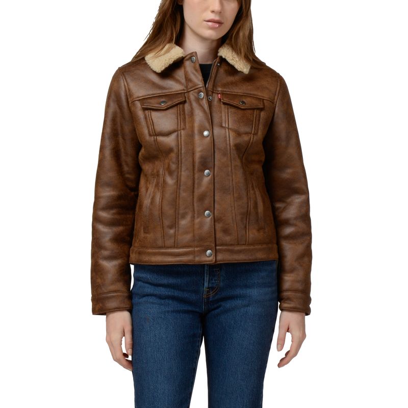 LEVIS - Chaqueta Mujer Chaqueta Café Levis