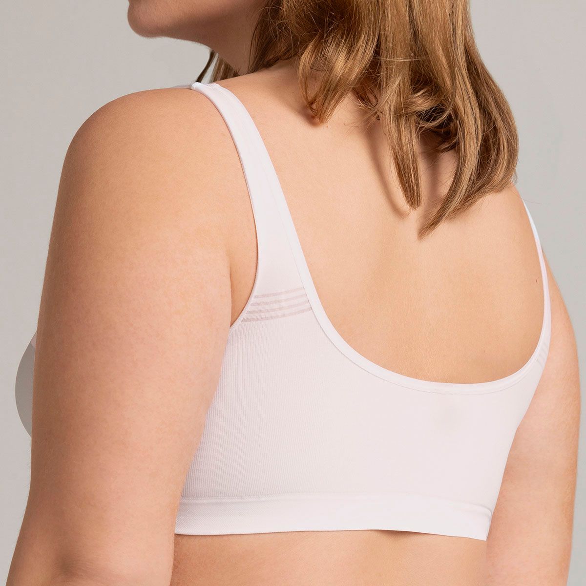 MONARCH - Pack Sostén Basic Ancho Seamless Blanco Monarch