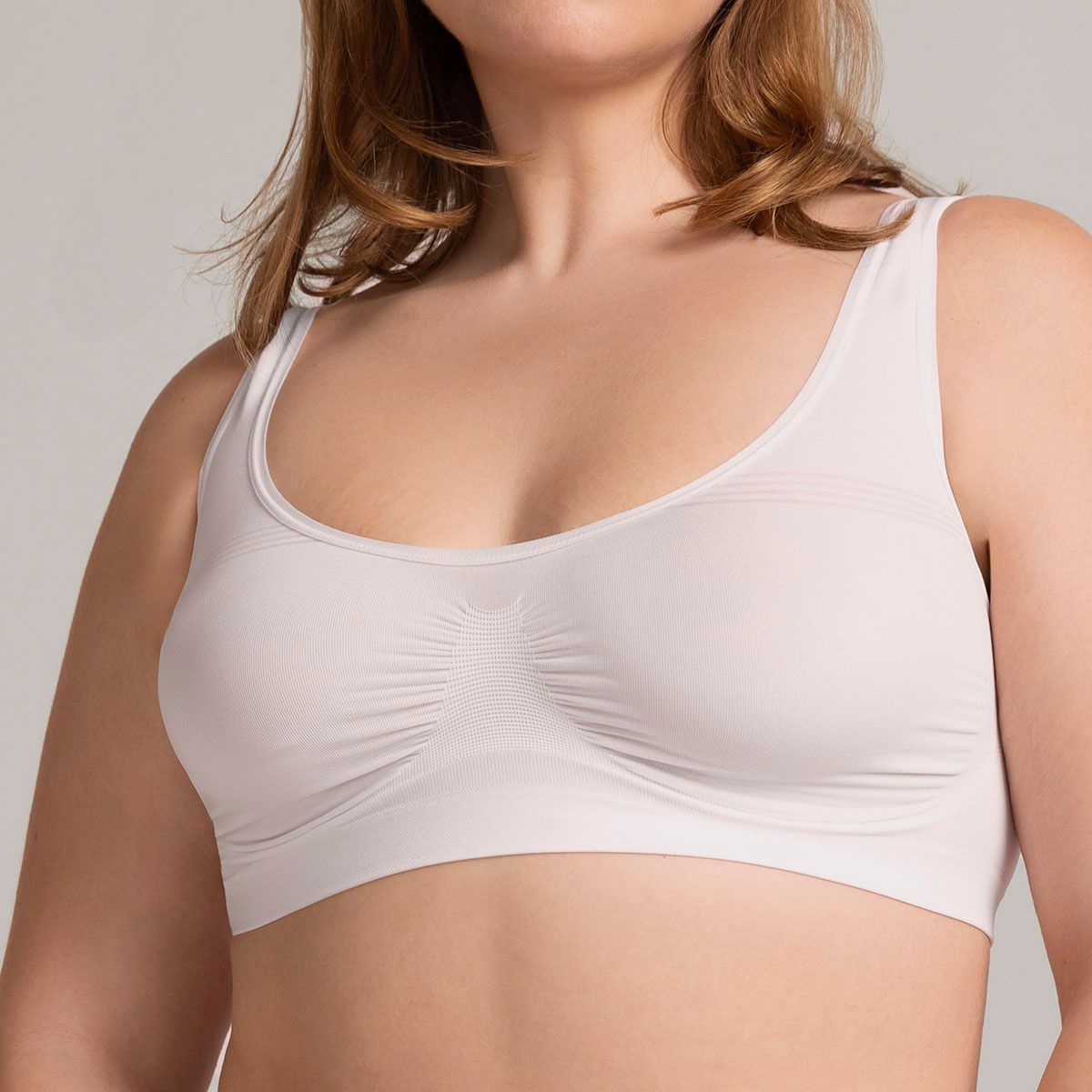 MONARCH - Pack Sostén Basic Ancho Seamless Blanco Monarch