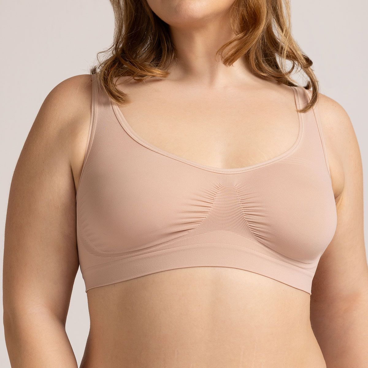 MONARCH - Pack Sostén Basic Ancho Seamless Nude Monarch