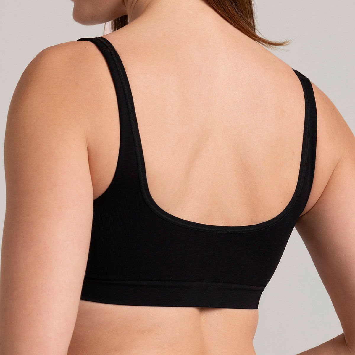 MONARCH - Pack Sostén Basic Ancho Seamless Negro Monarch