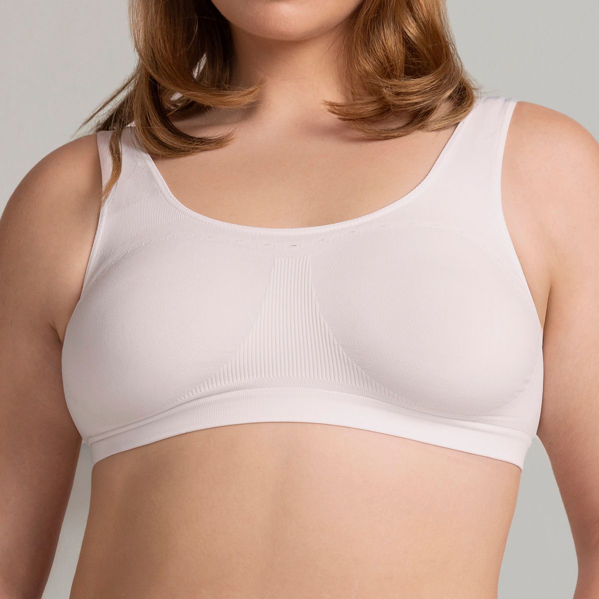 MONARCH - Sostén Basic Confort Seamless Blanco Monarch