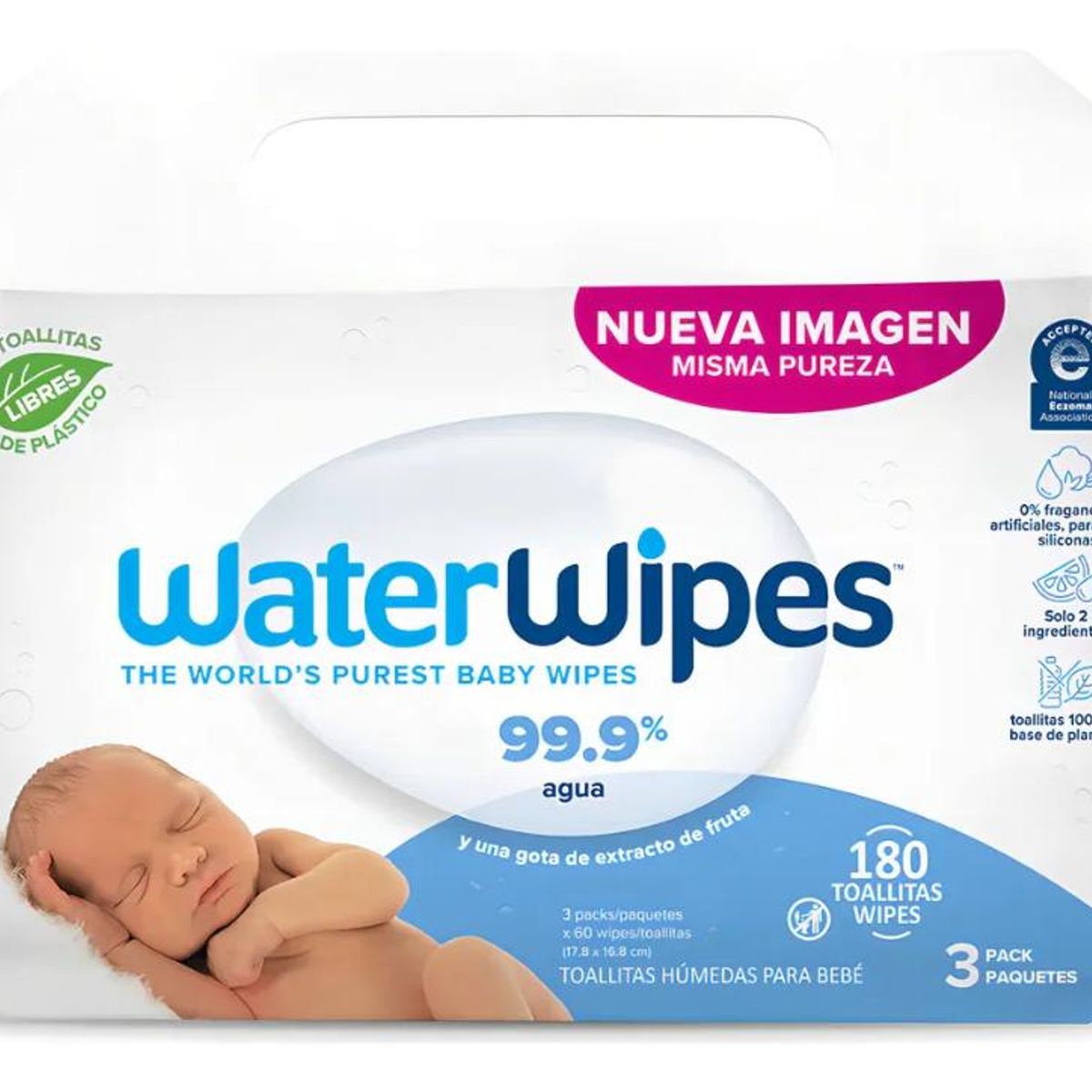 WATER WIPES - Toallitas húmedas WaterWipes Biodegradables 3x60 uns