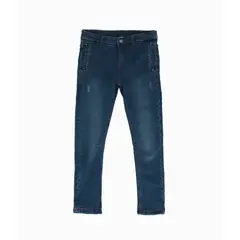 BLACK AND BLUE - Jeans niño pitillo denim azul