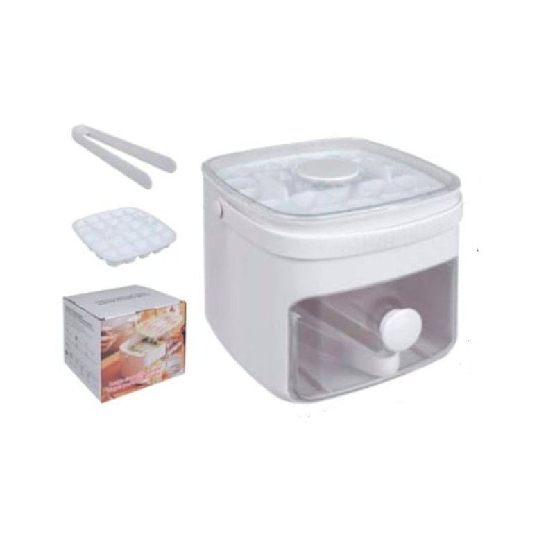 GENERICO - Molde Para Cubitos De Hielo Compartimento Push Bandeja
