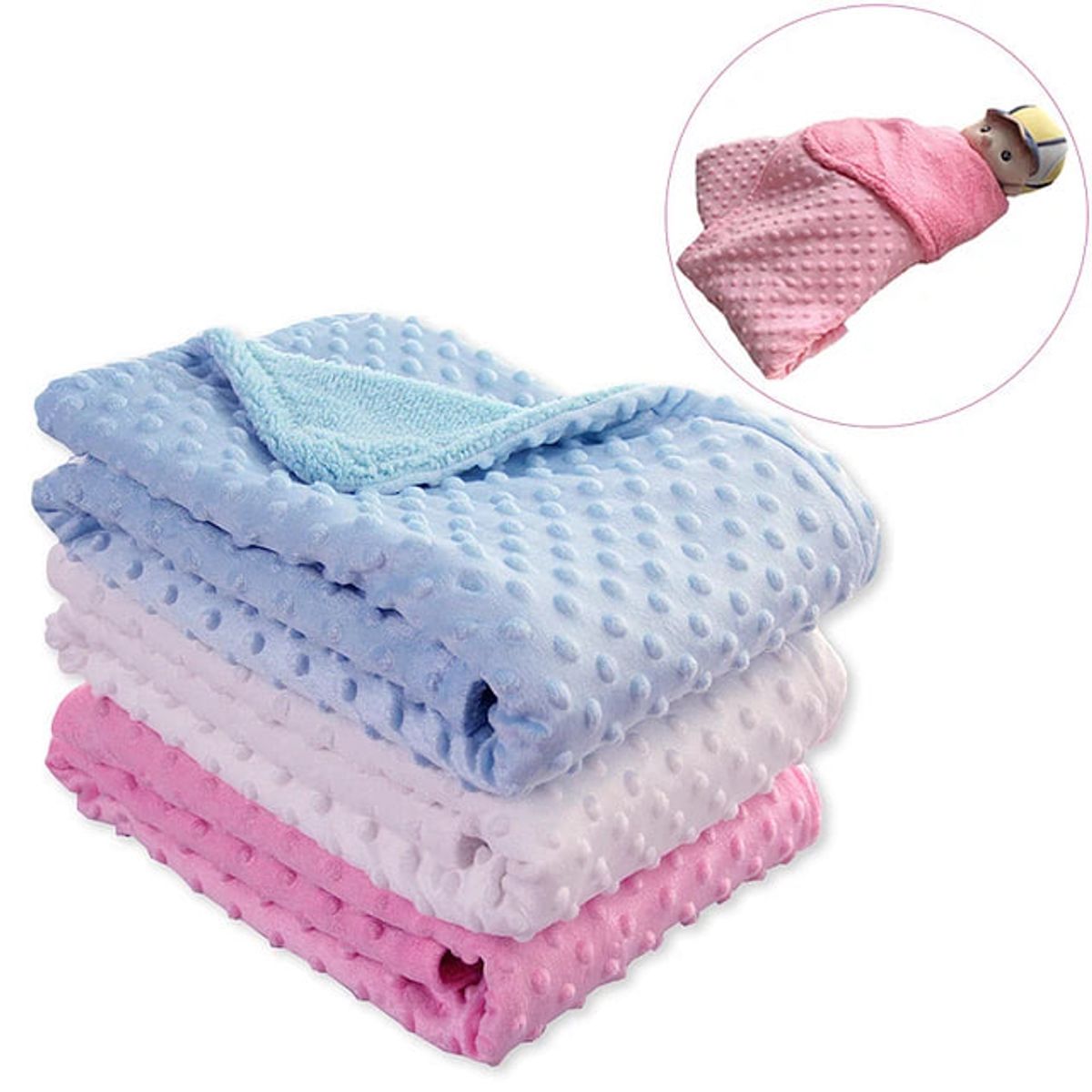GENERICO - Manta Frazada Polar Para Bebe