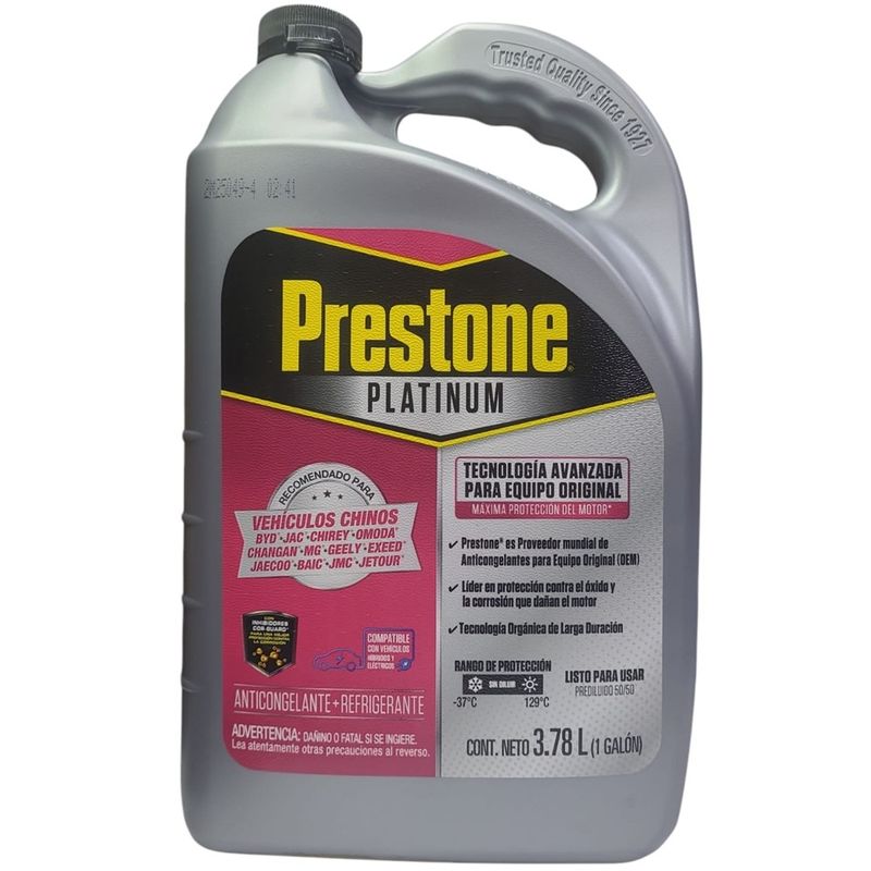 PRESTONE - Anticongelante-Refrigerante Vehículos Chinos Prestone 3 78L