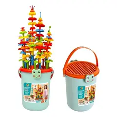 GENERICO - Balde Bloques De Construccion 172pcs Juguete Didactico Niños