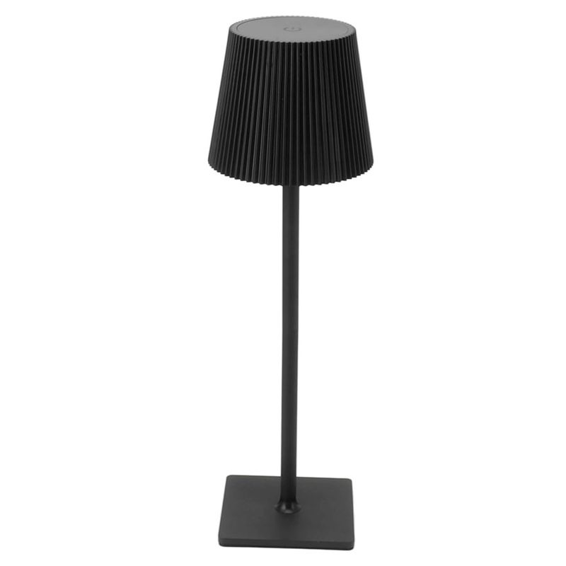 GENERICO - Lámpara De Mesa Led Inalámbrica Portátil 3 Temperaturas Negro