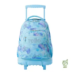 TOTTO - Mochila Escolar Con Ruedas para Niña Renglon