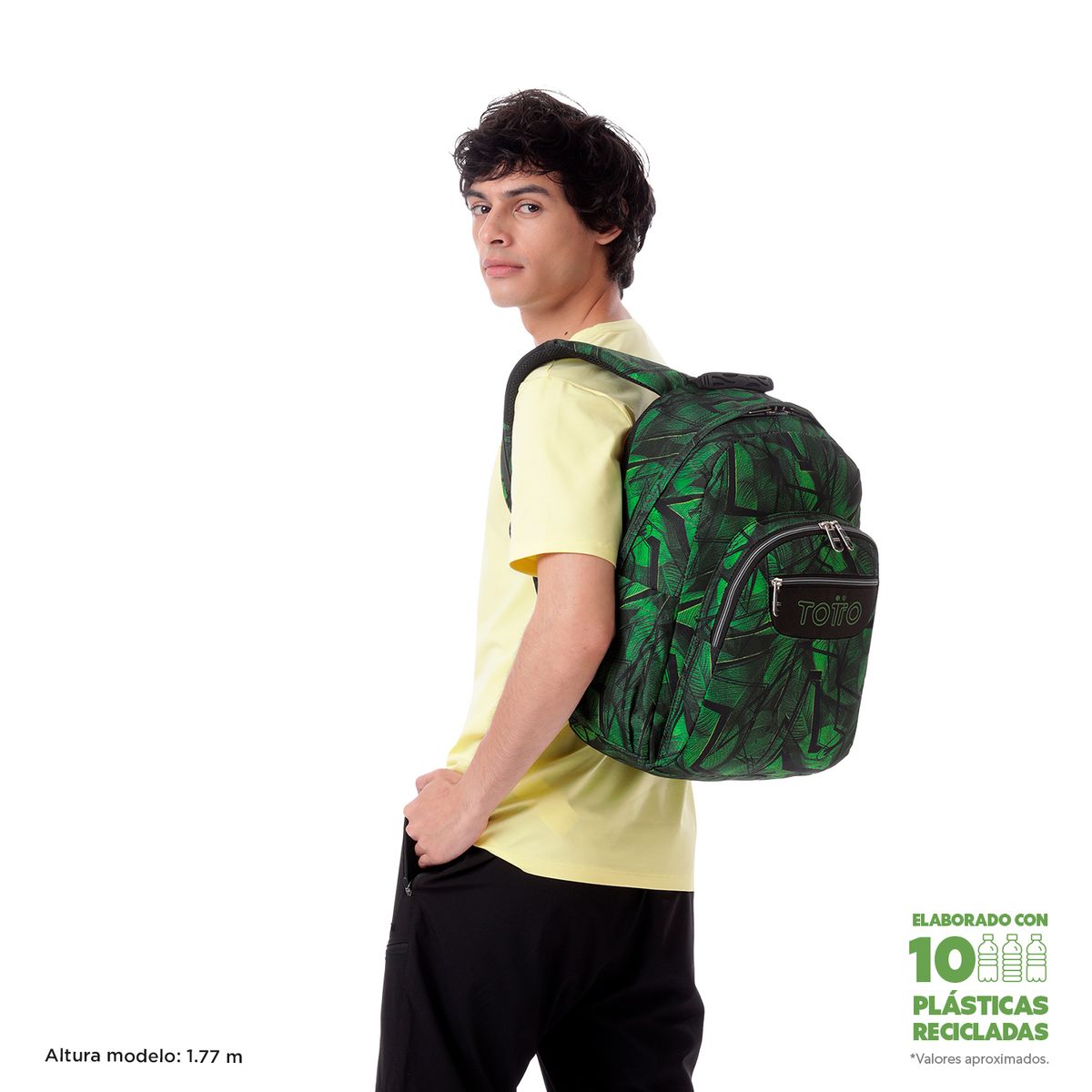TOTTO - Mochila Escolar Para Niño Notebook 14 Acuarela Totto