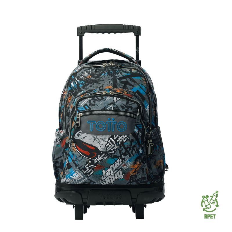 TOTTO - Mochila Escolar Con Ruedas para Niño Renglon Totto