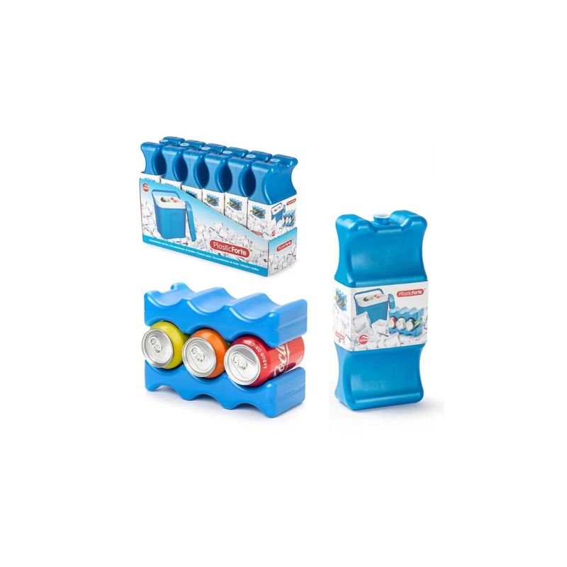 GENERICO - ACUMULADOR DE FRIO PARA LATAS 1PCS AZUL METALIZADO
