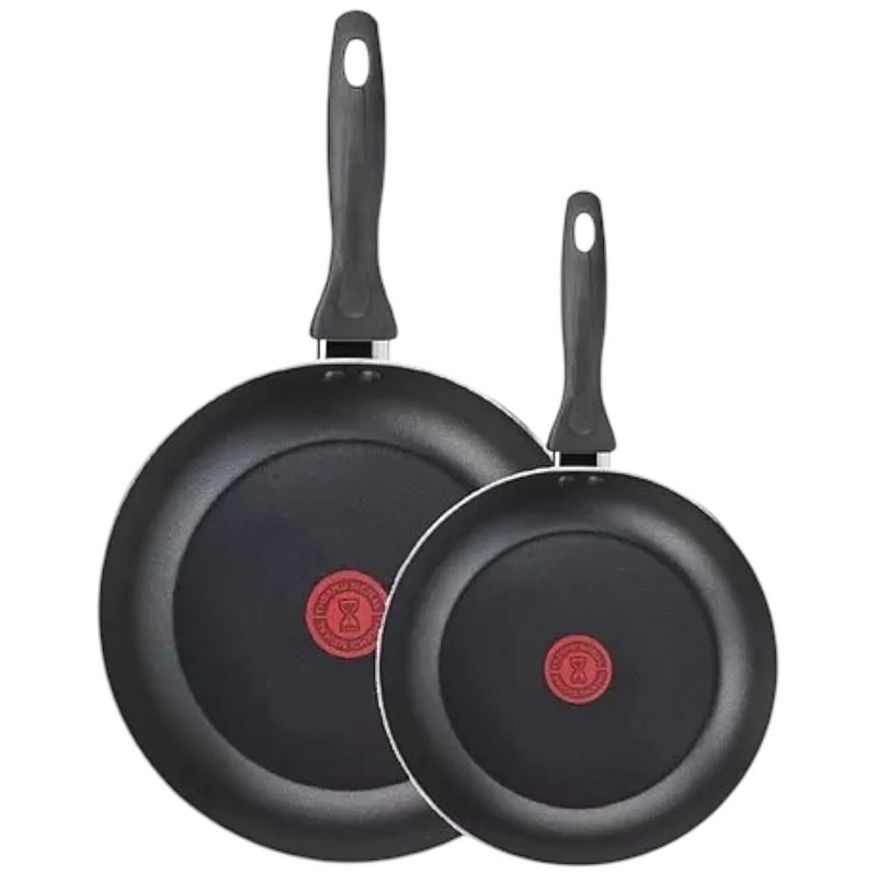 TEFAL - Set de 2 Sartenes 24 y 30 Cm Color Negro Tefal Marca Francesa