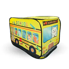 SANTU HOME & DECO - Carpa para Niños Forma de Bus Escolar