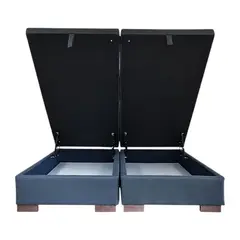 BLOCCARE - Base Cama Baul Super King. Patas 4.5 cm. Refuerzo colchon V.elastico