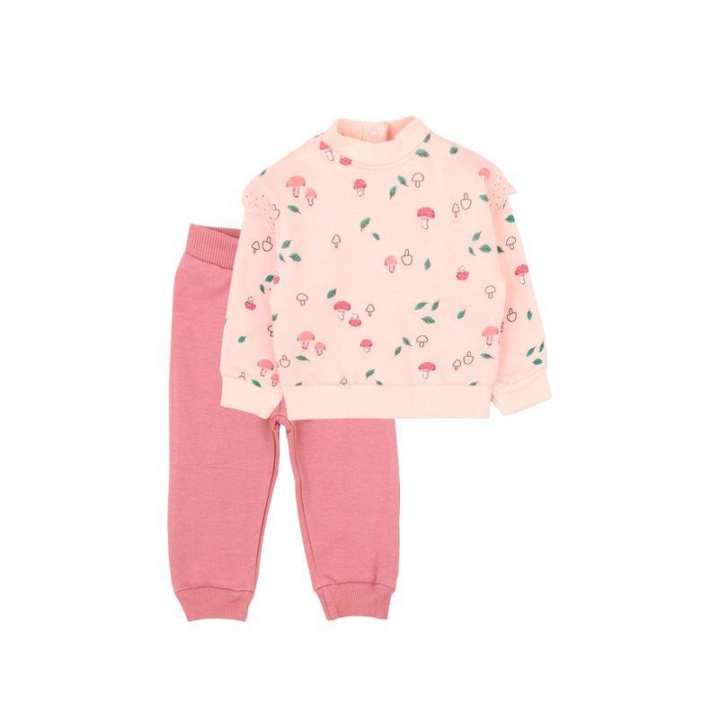 FICCUS - Conjunto Bebé Niña Fungi Coral