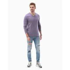 MROTTO - Polera Hombre Manga Larga Cuello Redondo