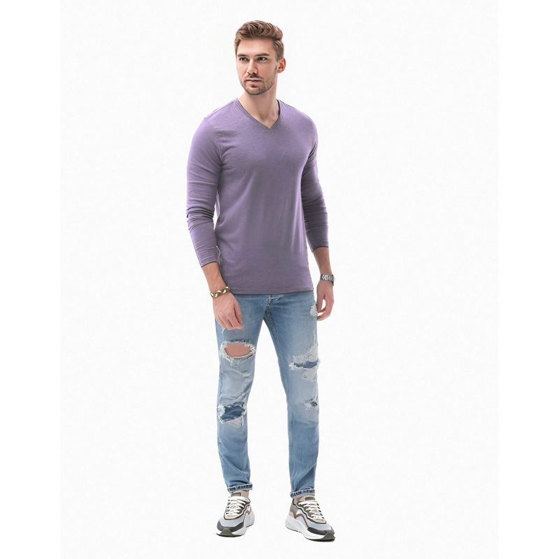 MROTTO - Polera Hombre Manga Larga  Cuello Redondo