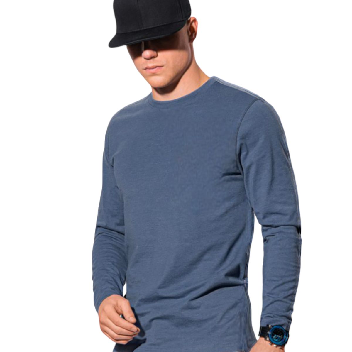 MROTTO - Polera Hombre Manga Larga  Cuello Redondo