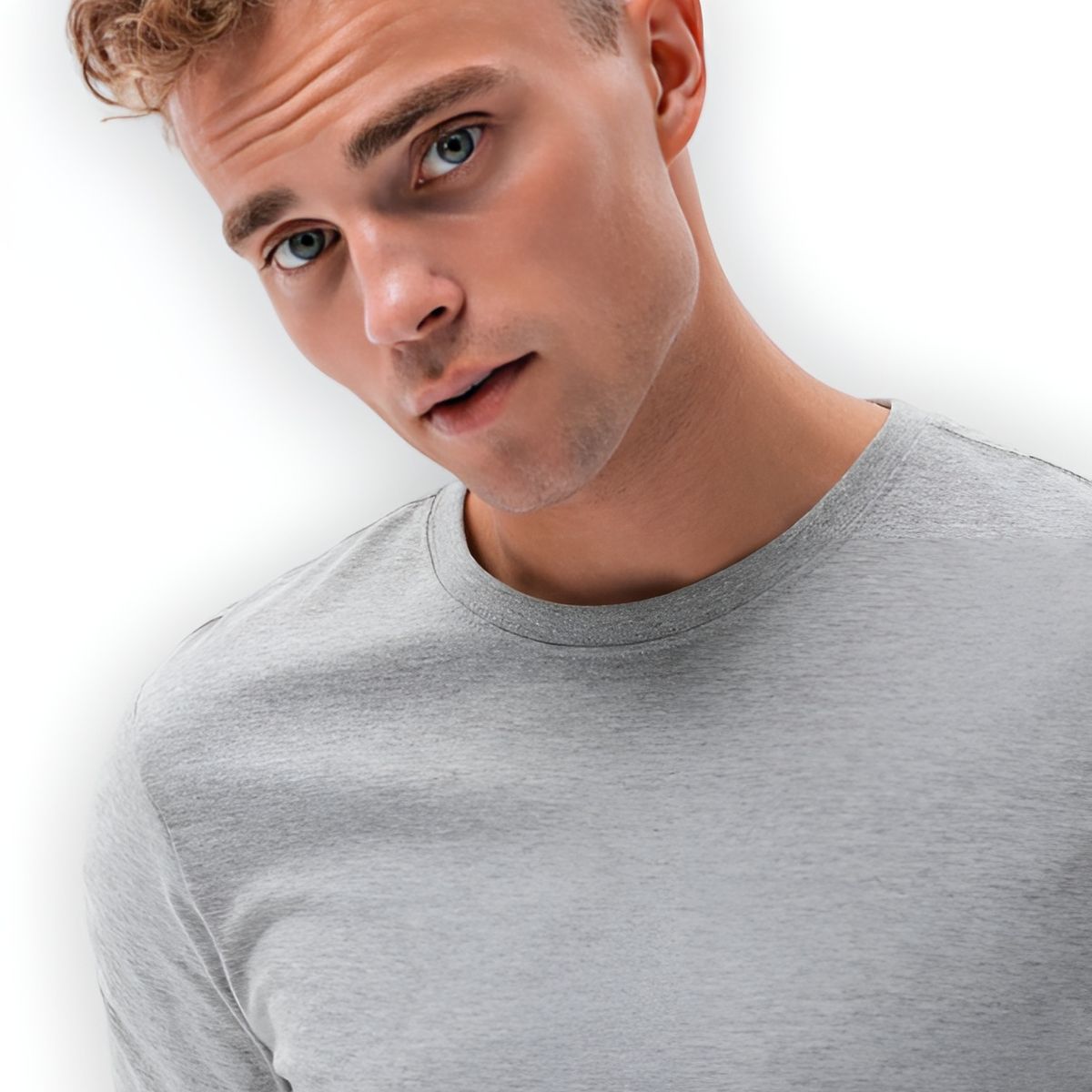 MROTTO - Polera Hombre Manga Larga  Cuello Redondo