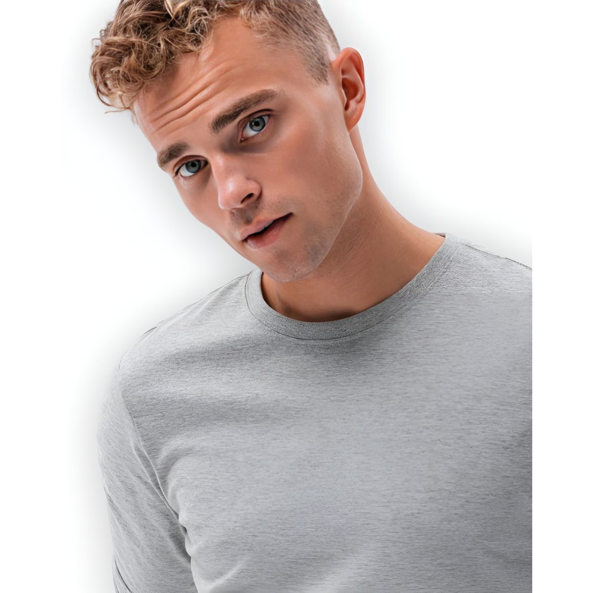 MROTTO - Polera Hombre Manga Larga  Cuello Redondo