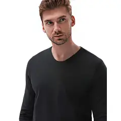 MROTTO - Polera Hombre Manga Larga Cuello Redondo