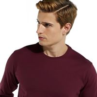 Polera Hombre Manga Larga Cuello Redondo