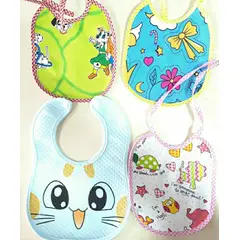 GENERICO - Pack 4 baberos lindos para bebe.