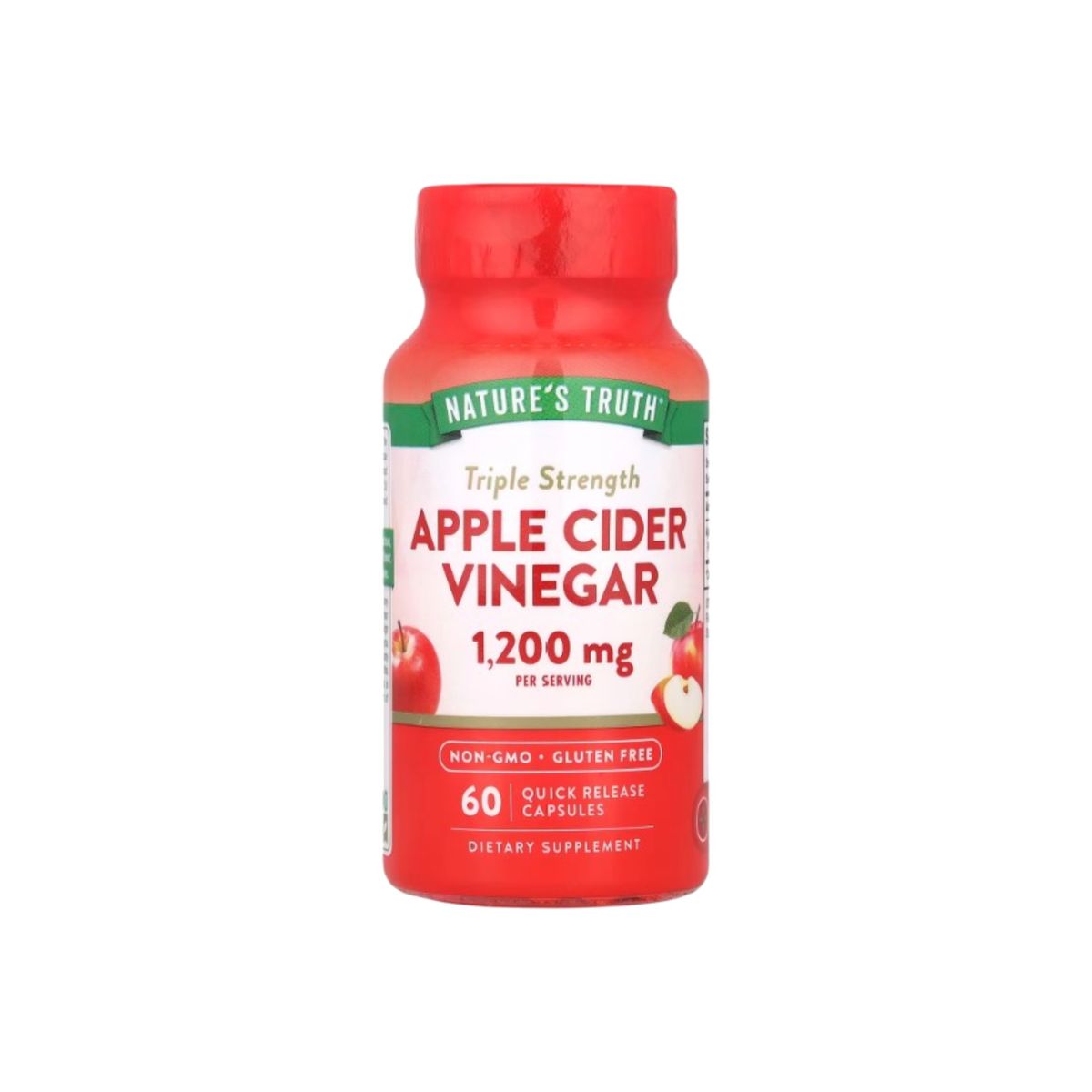 NATURE'S TRUTH - VINAGRE DE MANZANA 1200MG 60 CPS - NATURE´S TRUTH