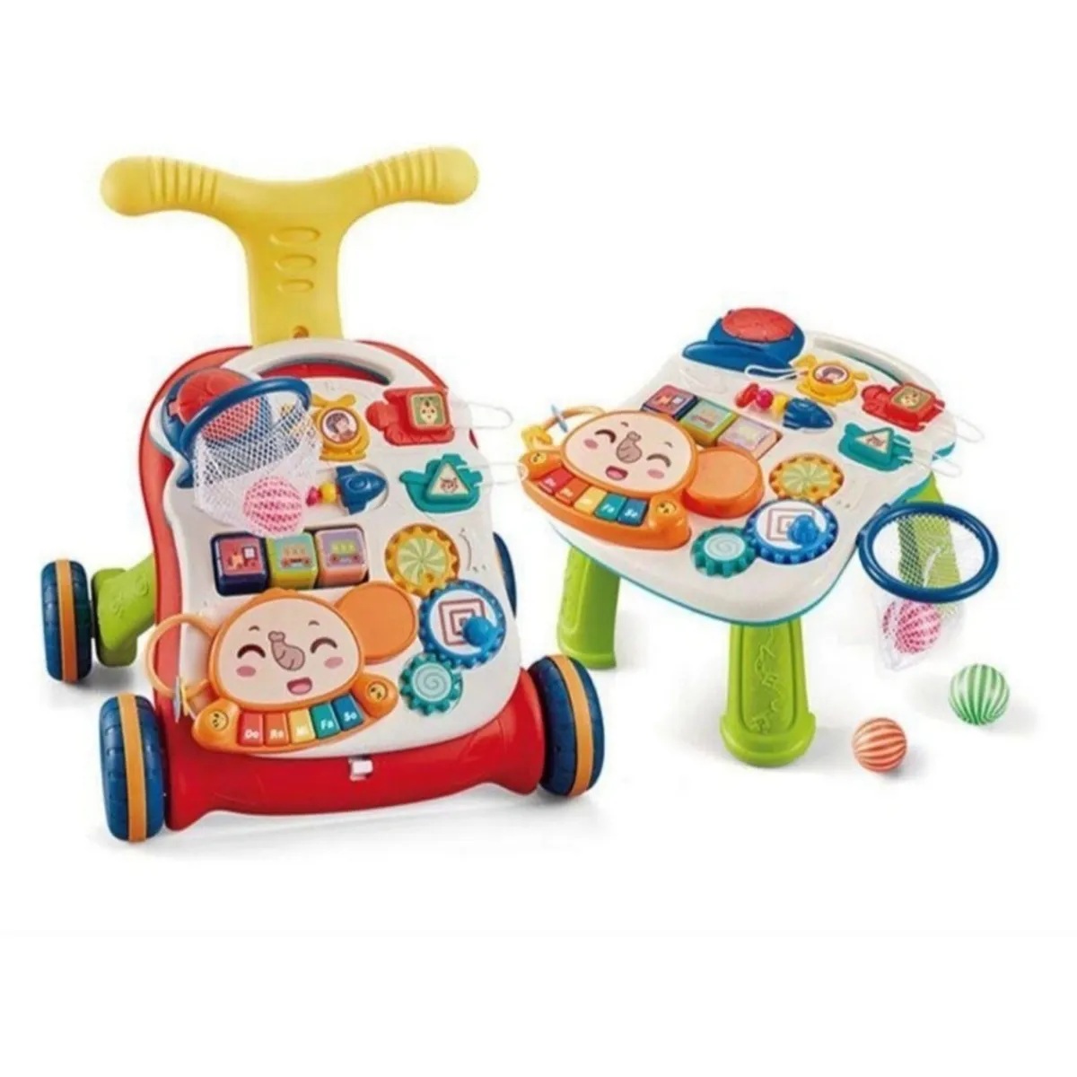 GENERICO - Corre Pasillo Caminadora Mesa Primero Pasos Musical 2 En 1