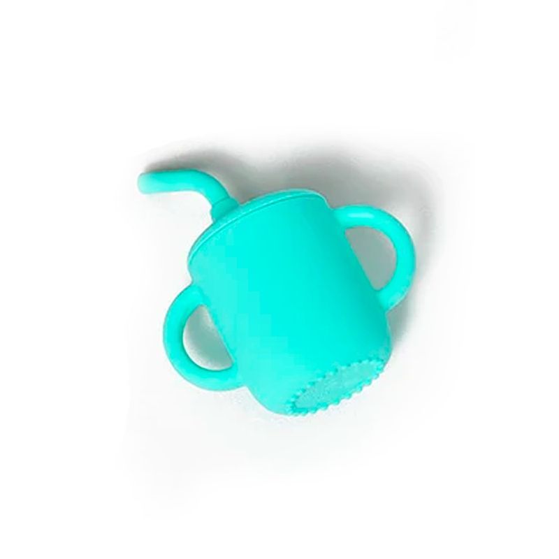 GENERICO - Vaso De Silicona Con Bombilla Para Bebés Celeste