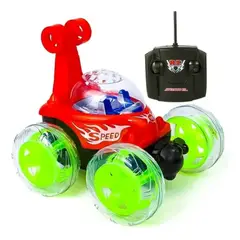 GENERICO - Auto Control Remoto Crazy Car Luces Sonido Nios Rgb Rojo