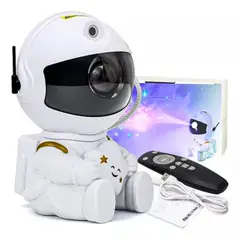 GENERICO - Lampara De Astronauta Sentado Led Proyector De Galaxias Estrellas