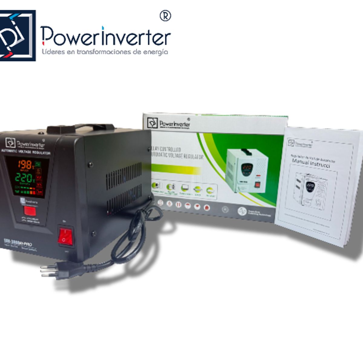 GENERICO - REGULADOR ESTABILIZADOR AUTOMÁTICO 3000W 220VAC-AVR-RELÉ - ALTA CALIDAD